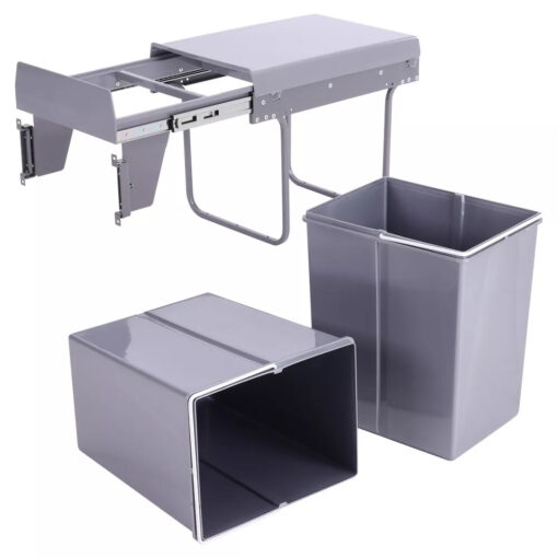 Thùng rác Eurogold 2 ngăn BL400 36cm 40 lít