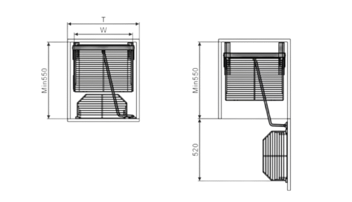 Tủ đồ khô inox 2 tầng Eurogold CP040260 60cm 50kg