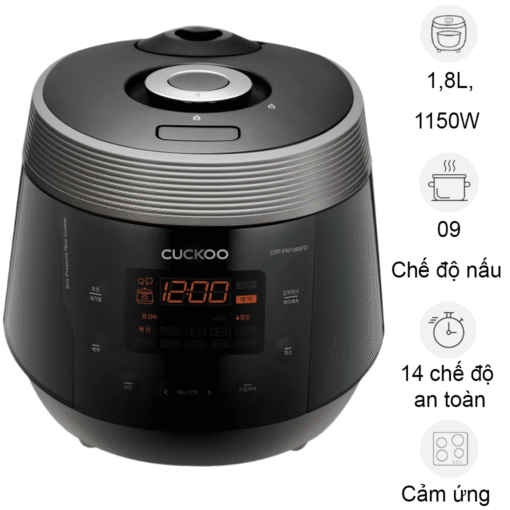 Nồi cơm điện tử áp suất Cuckoo CRP-PWV1008F 1.8 lít