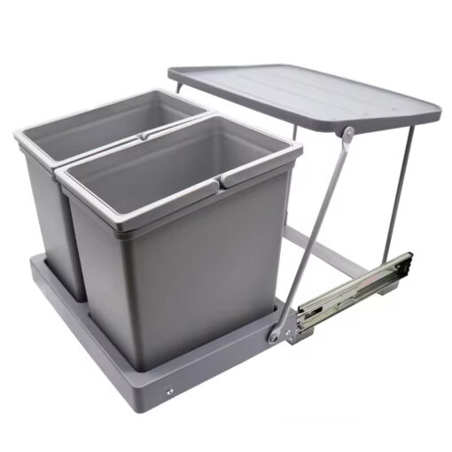 Thùng rác 2 ngăn Eurogold E008 36.8cm 40 lít
