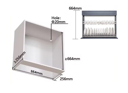 Giá nâng hạ bát đĩa điện tự động Eurogold EMP700 70cm 30kg