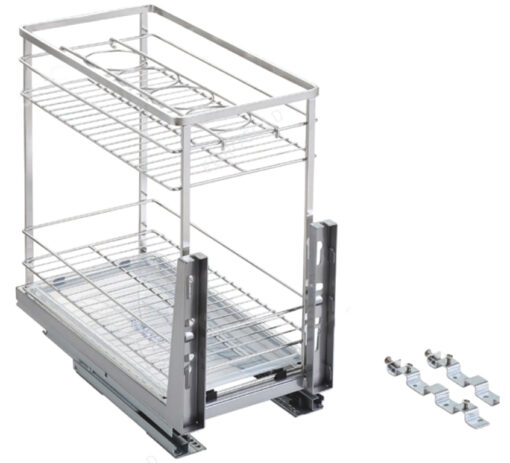 Giá gia vị 2 tầng inox nan dẹt Eurogold EP40B 40cm 25kg