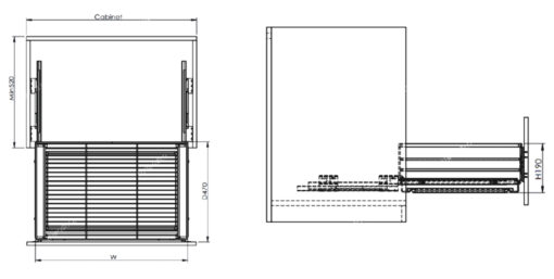 Giá xoong nồi inox 304 Eurogold EP75B 71.5 cm