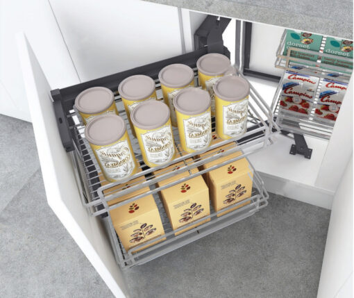 Giá liên hoàn nan inox mạ chrome EPL101 góc trái 100cm 40kg