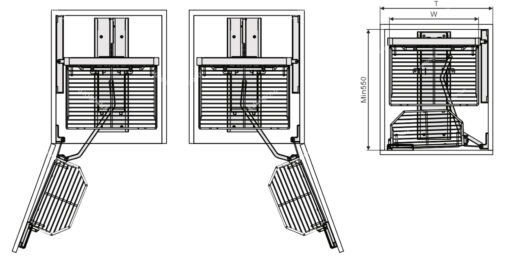Tủ đồ khô inox 4 tầng Eurogold EPL80445 45cm 50kg