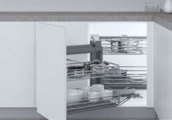Giá góc liên hoàn inox nan oval Eurogold EPV101 100cm 40kg