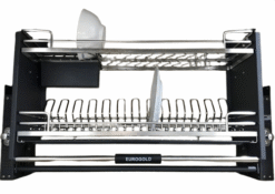 Giá bát nâng hạ Eurogold Inox nan Oval EPV9060 56.5cm 12kg