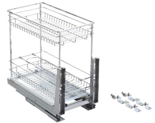 Giá gia vị inox 2 tầng nan vuông Eurogold ERO2035B2 35cm 25kg