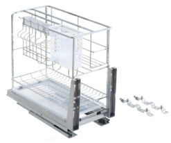 Giá dao thớt Eurogold inox 201 mạ crom nan vuông ERO2035B 31 cm