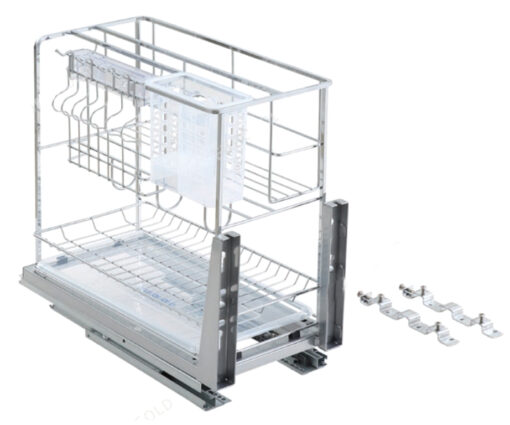 Giá dao thớt Eurogold nan vuông inox bóng ERO2040B 36 cm