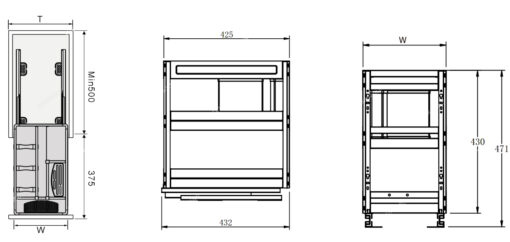 Giá dao thớt inox Eurogold EU1040 40cm 20kg
