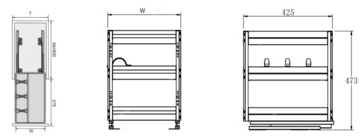 Giá gia vị Inox Eurogold EU1230 30cm 25kg