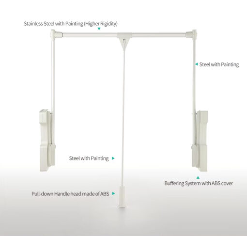 Thanh treo quần áo di động Eurogold 76.4cm EUA11080