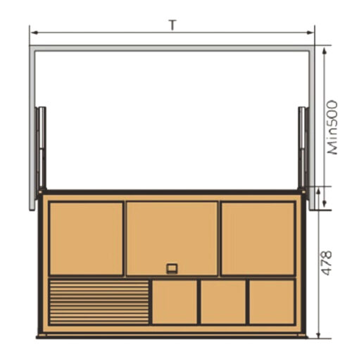 Giá để đồ trang sức Eurogold EUA22170 70cm