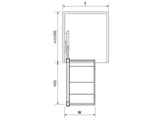 Kệ để đồ 3 tầng giỏ mây Eurogold EUA5190 33cm