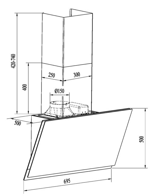 Máy hút mùi Eurogold EUH0870VM 70cm