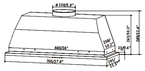 Máy hút mùi Eurogold EUH1070A 70.5cm