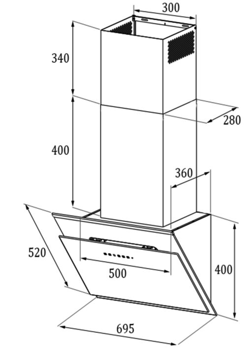 Máy hút mùi Eurogold EUH2870VM 70cm