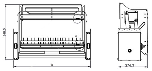 Giá nâng hạ bát đĩa Eurogold EUI180 76.5cm 12kg
