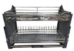 Giá bát đĩa Eurogold nâng hạ inox 304 EUI304180 76.5cm