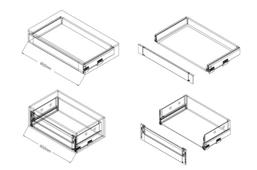 Tủ đồ khô hợp kim nhôm 4 tầng Eurogold EUM22460 60cm 30kg