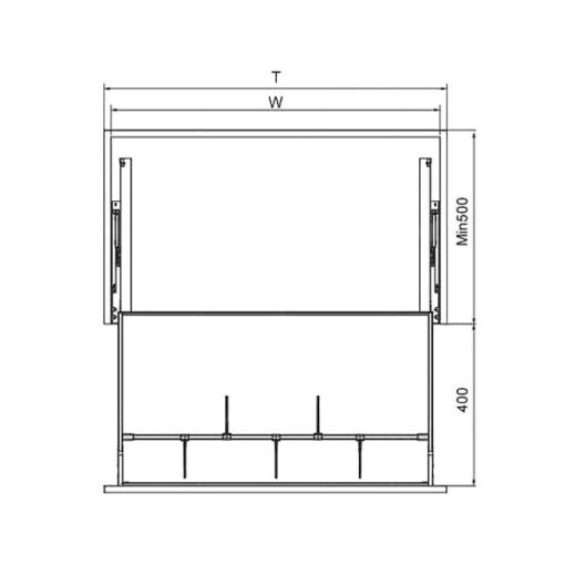 Giá xoong nồi Eurogold nhôm anode EUM5190G 86.4cm 30kg