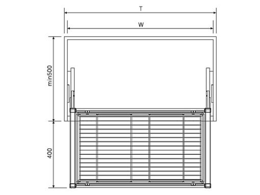 Rổ để đồ gấp Eurogold EVA390 86.4cm