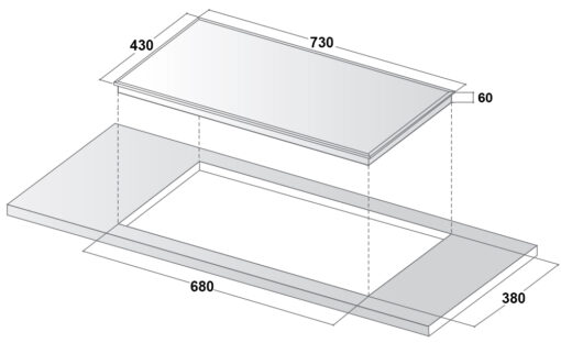 Bếp từ 2 vùng nấu Latino LT-ML102 68cm 5000W