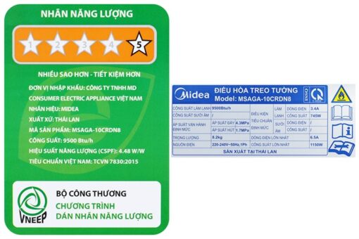 Điều hoà Midea Inverter 1 HP 9500btu MSAGA-10CRDN8