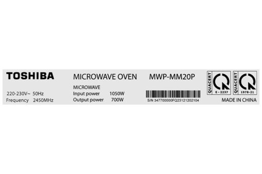 Lò vi sóng Toshiba MWP-MM20P(BK) 20 lít 700W