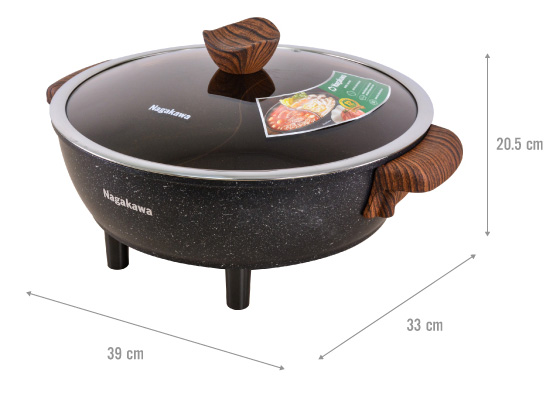 Lẩu điện 2 ngăn đa năng Nagakawa NAG1906 6 lít 1500W