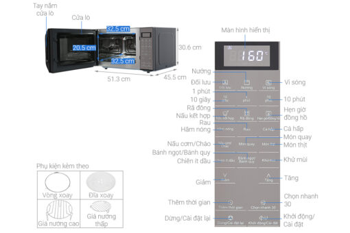 Lò vi sóng có nướng Panasonic NN-CT66MBYUE 27 lít 1.400W