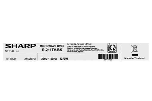 Lò vi sóng Sharp R-211TV-BK 21 lít