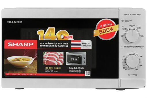 Lò vi sóng Sharp R-211TV-SL 21 lít 10.8 kg 800W