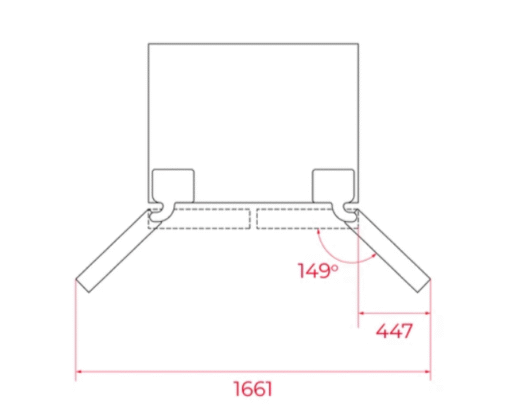Tủ lạnh 2 cánh Side by Side Teka RLF 74917 GBK 627 lít
