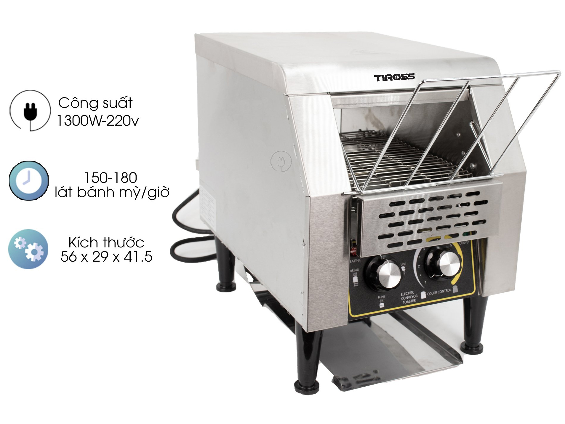 Lò nướng điện băng chuyền Tiross TS9664 1300W