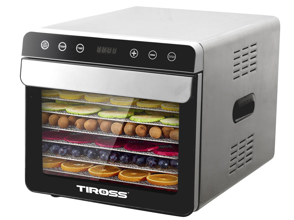 Máy sấy hoa quả 6 khay Tiross TS9684 85 độ C 700W