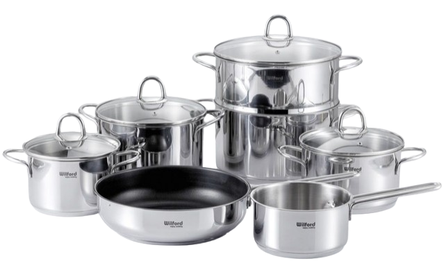 Bộ nồi inox 7 món Chef's Wilford WF7Plus