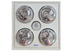 Đèn sưởi hồng ngoại Hans 4 bóng âm trần H4B 4 mức 1180W