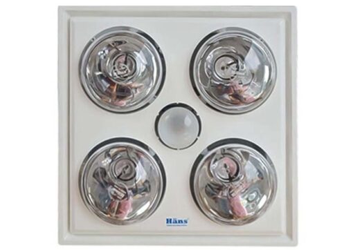 Đèn sưởi hồng ngoại Hans 4 bóng âm trần H4B 4 mức 1180W