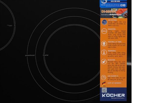 Bếp từ 3 vùng nấu lắp âm 7500W Kocher DI-855GE