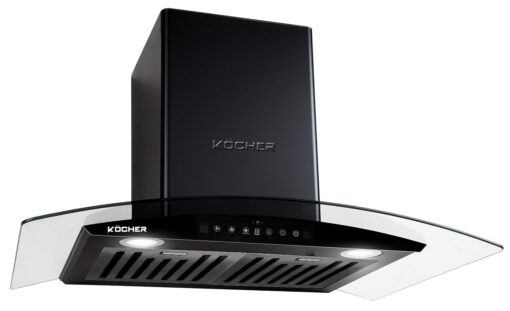 Máy hút mùi áp tường màu đen 70cm Kocher K-226V