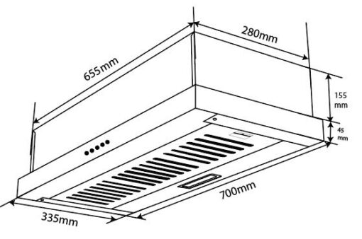 Máy hút mùi gắn tường 70cm Kocher K-6270V