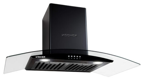 Máy hút mùi áp tường màu đen 90cm Kocher K-8872V