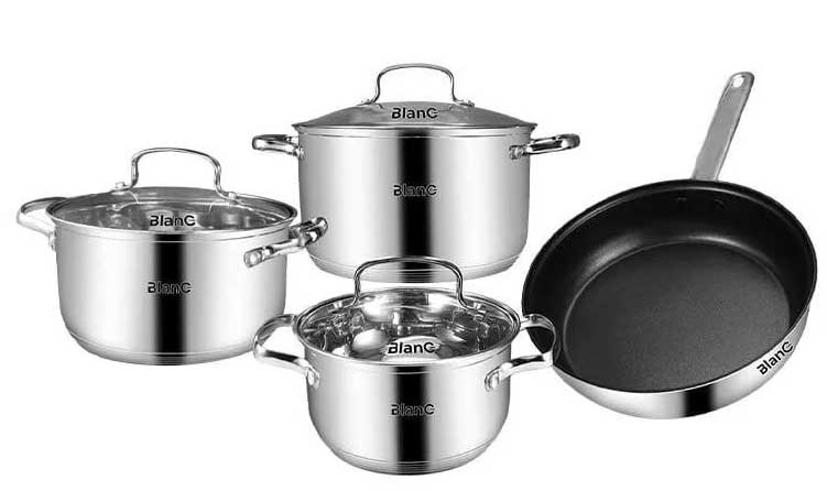 Bộ nồi inox 4 món Blanc BA416