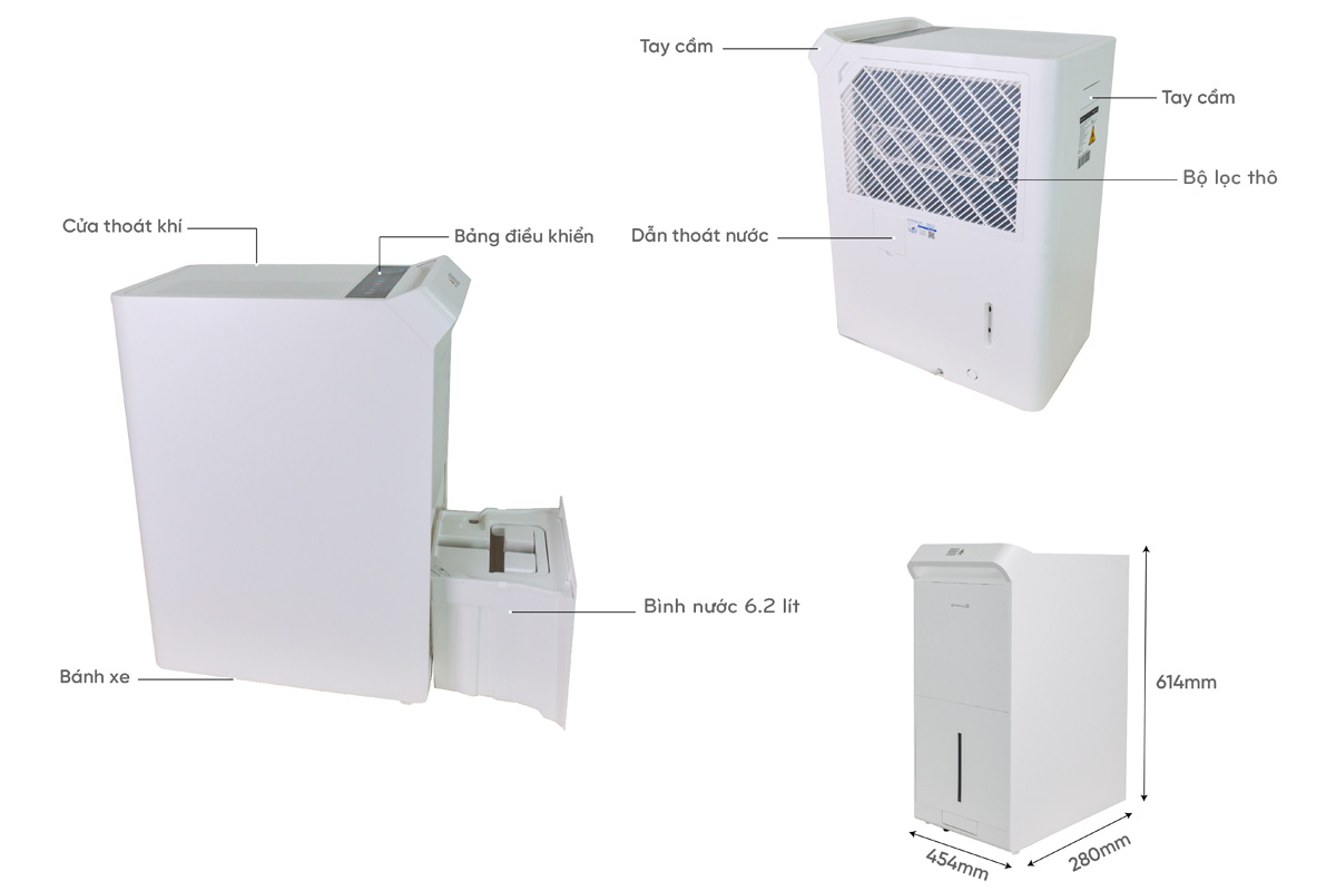 Máy hút ẩm Lumias LMD-50L công suất hút 50 lít/ngày