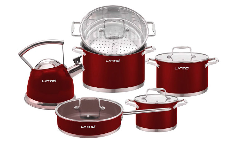 Bộ nồi inox Latino LT 888RUBY 6 món