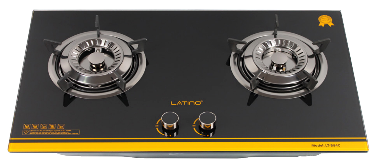 Bếp gas âm 2 vùng nấu Latino LT-B84C
