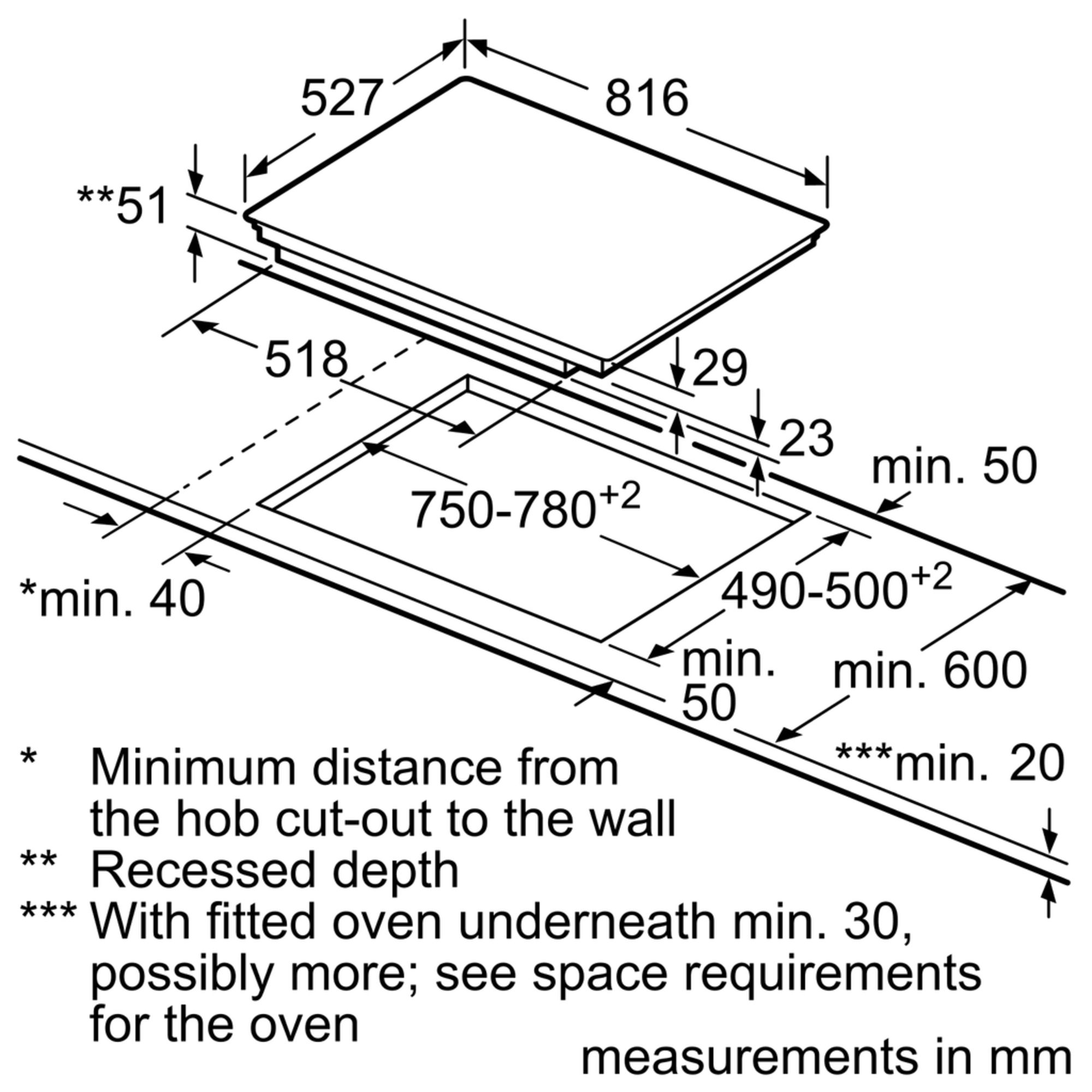 Bếp từ Bosch đa vùng nấu PXY875KW1E serie 8 7400W
