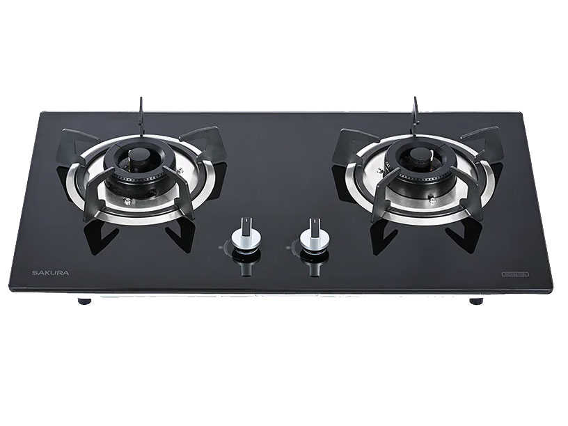 Bếp gas âm 2 vùng nấu Sakura SG2521GB